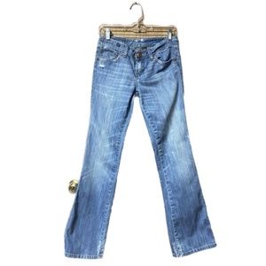 AX Armani Exchange Y2K Distressed Bootcut Jeans - Size 4S